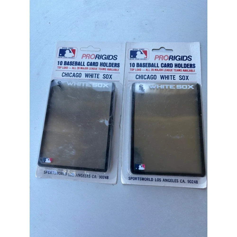 ProRigids Chicago White Sox Baseball Card‎ Holders 10 Pack MLB Top Load Lot of 2